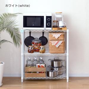 スチールラック 幅80cm 3段 ルミナスラテ...の詳細画像2