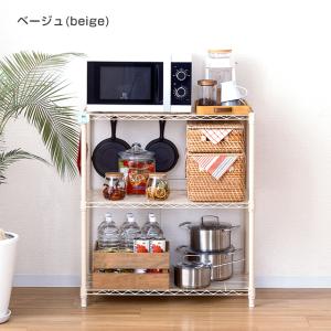 スチールラック 幅80cm 3段 ルミナスラテ...の詳細画像3