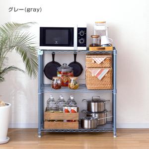 スチールラック 幅80cm 3段 ルミナスラテ...の詳細画像4