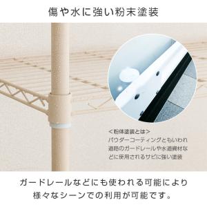 スチールシェルフ 幅61×奥行41cm ルミナ...の詳細画像5