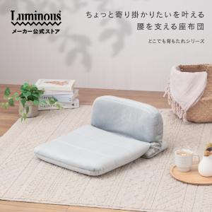 座椅子 座布団 背もたれ スリム おしゃれ 1人掛け フロアチェア クッション 肘掛付き リクライニング こたつ ベッド上 腰痛 授乳 ゲーミング ルミナス esk