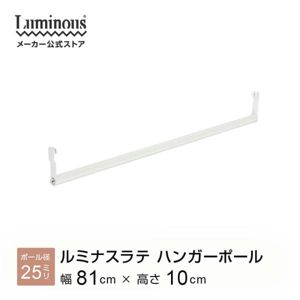 ラック パーツ エリソンラック専用 ハンガーポール 幅80 ポール径25mm 幅81cm棚板用 高さ...