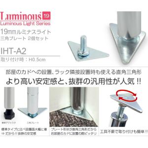 ルミナス ラック パーツ 三角プレート 2個 ...の詳細画像1