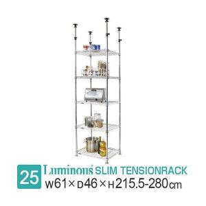 Luminous ラック つっぱり スチールラック 幅60 奥行45 高さ220-280 5