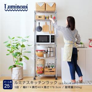 ドウシシャ ルミナス レギュラー ラック スチールラック 収納棚 幅90 4