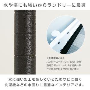 ランドリーラック 幅80cm 2段 ルミナスノ...の詳細画像5