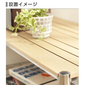 ルミナス ラック パーツ ウッドシェルフ 幅7...の詳細画像5
