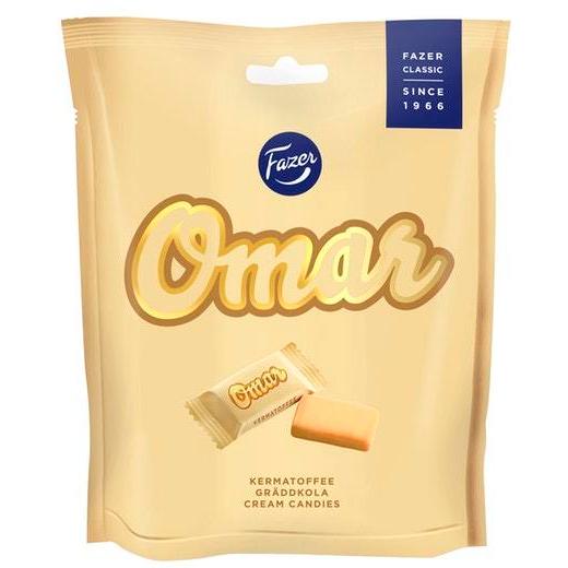 Fazer Omar ファッツェル オマール クリーム キャンディー 1袋×220g フィンランドの...