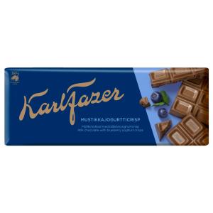 Fazer ファッツェル ブルーベリーヨーグルト味 ミルクチョコレート 1枚×190g フィンランドのチョコレートです