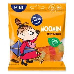 Fazer Moomin ファッツェル ムーミン型 フルーツ味 グミ 2 袋 x 80gセット フィンランドのグミです