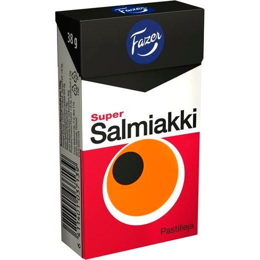 Fazer Super Salmiakki スーパーサルミアッキ キャンディー 1箱×80g フィン...