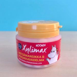 Fazer Moomin Xylimax ムーミン 木イチゴ&amp;桃ラズベリー味 トローチ 90g×1個 フィンランドのお菓子です