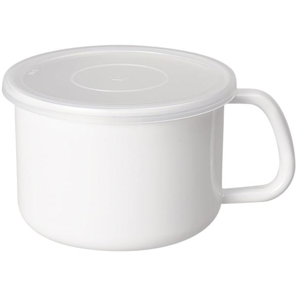 野田琺瑯(Nodahoro) 保存容器 ホーロー 耐熱 持ち手付きストッカー 丸形ラウンド Lサイズ...