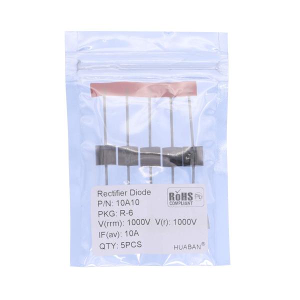 HUABAN 5PCS 10A10 整流ダイオード 10A 1000V R-6 Axial 10 A...