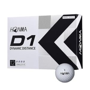 ホンマ ゴルフ ボール D1 D-1 BT2201 2ピース ソフト アイオノマー 飛び系 飛距離 ディスタンス ゴルフボール 1ダース 12球 コスパ 本間ゴルフ 本間｜luna-luxe