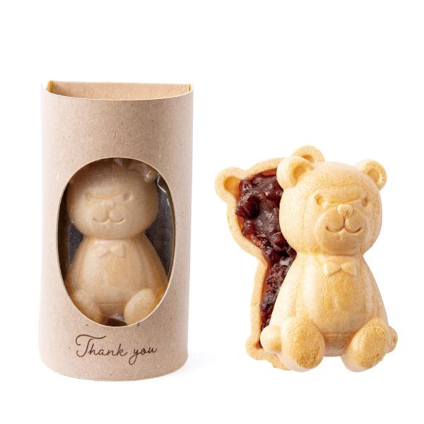 【プチギフト】テディもなかよし！//con1242【最中・可愛い・クマ】※5個単位でご注文ください