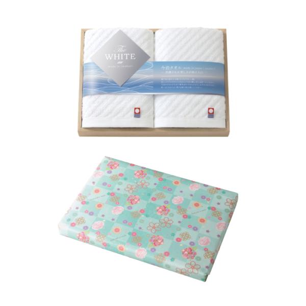 【引出物】今治TheWHITE（木箱）フェイスタオル2P//F326【タオル・ギフト・今治】