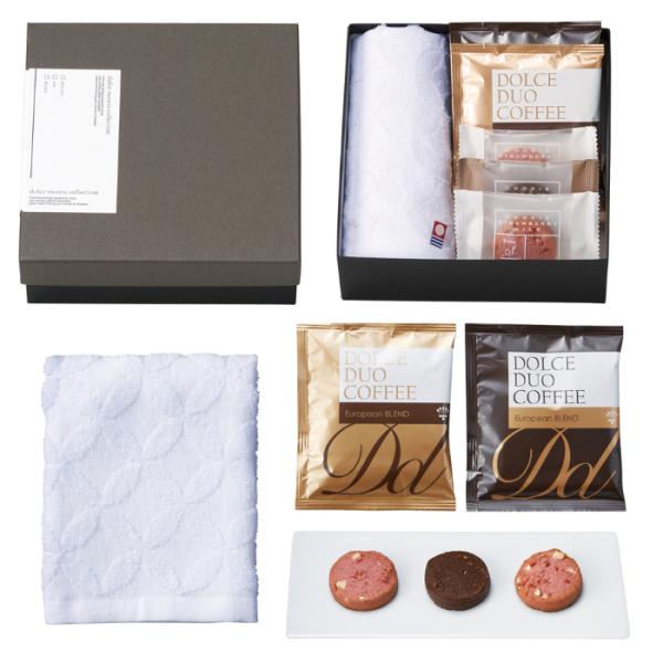 【引菓子】王道スイーツ＆今治タオル（七宝W） SF-11【珈琲・スイーツ・ギフト】包装・熨斗対応