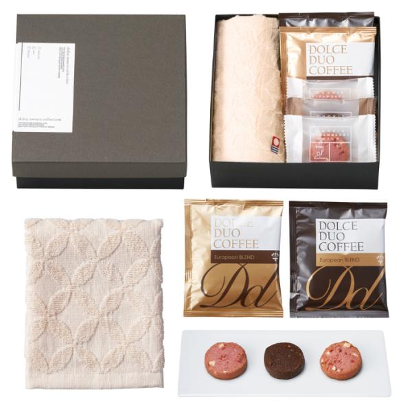 【引菓子】王道スイーツ＆今治タオル（七宝B） SF-12【珈琲・スイーツ・ギフト】包装・熨斗対応