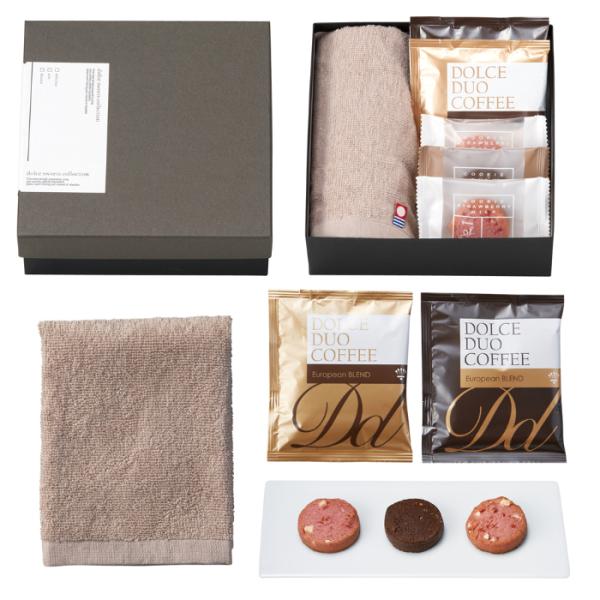 【引菓子】王道スイーツ＆今治タオル（ナチュール） SF-13【珈琲・スイーツ・ギフト】包装・熨斗対応