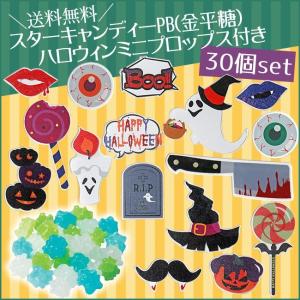 【送料無料】ハロウィンミニプロップス付き　スターキャンディーPB　30個【ハロウィン パーティー イベント】【金平糖・こんぺいとう】｜lunaluce