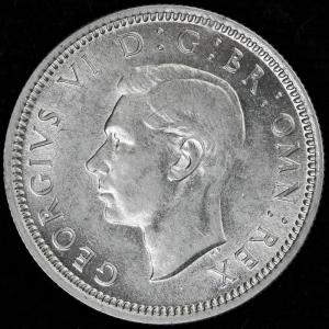 イギリス　ジョージ6世　1937年　6ペンス銀貨｜lunatrading