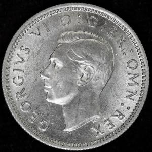 イギリス　ジョージ6世　1943年　6ペンス銀貨｜lunatrading