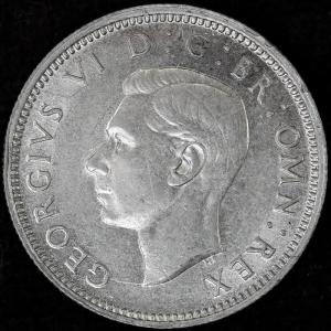イギリス　ジョージ6世　1942年　6ペンス銀貨