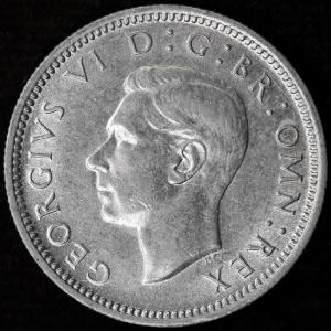 1942-S フィジー 6ペンス ジョージ6世銀貨　PCGS認証 英領フィジー 1942 6ペンス銀貨 ジョージ6世／ウミガメ