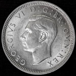 イギリス　ジョージ6世　1946年　6ペンス銀貨