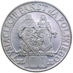 ポーランド　1966年　建国1000周年　100ズローチ　100ズウォティ　銀貨　1000th anniversary of the founding of the country Poland 1966　10 Zlotych｜lunatrading