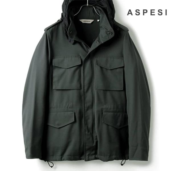 ASPESI / アスペジポリエステルウールリップストップM-65ジャケット(MINIFIELD C...