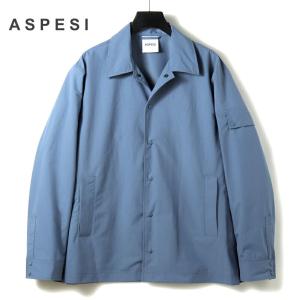 ASPESI / アスペジ ポリエステルリップストップコーチジャケット(I524/L076) （スモークブルー）