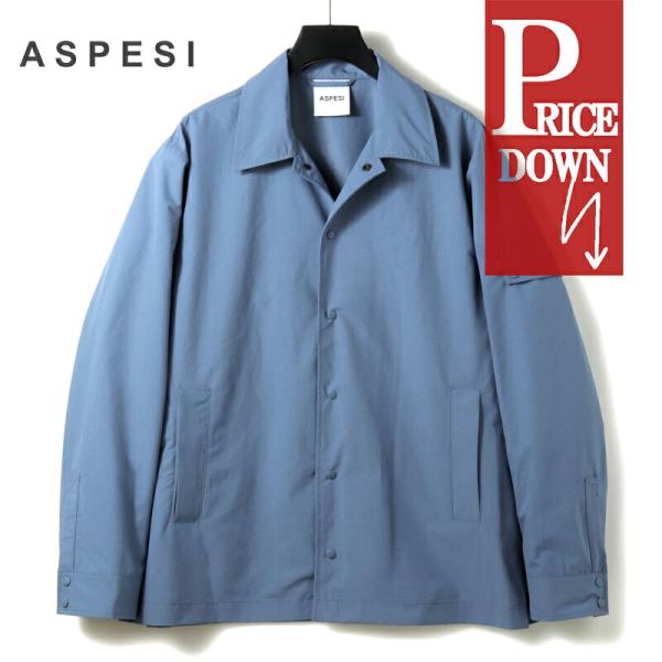 ASPESI / アスペジ ポリエステルリップストップコーチジャケット(I524/L076) （スモ...