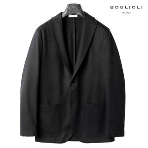 BOGLIOLI / ボリオリウールフランネル2Bジャケット（ブラック）｜lunedomenica