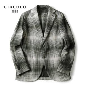 BOGLIOLI（ボリオリ） 千鳥格子柄リネンサマーツイード3Bジャケット