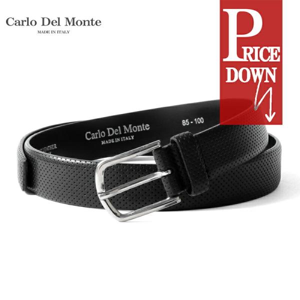 Carlo Del Monte / カルロデルモンテ カーフパンチングレザーベルト(J014-01)...