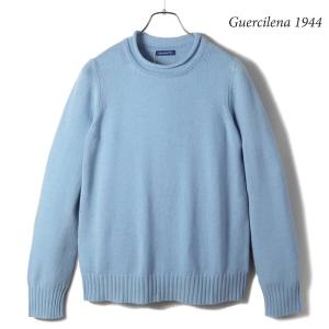 Guercilena 1944 / グエルチレーナカシミヤミドルゲージロールネックニット(CR454)（ライトブルー）｜lunedomenica