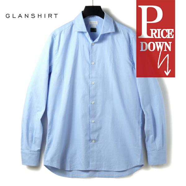 GLANSHIRT / グランシャツ コットンピンポイントオックスフォードワイドカラーシャツ(5XF...
