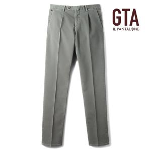 GTA ジーティーアー HERRICK 2プリーツ コットン ストレッチ パンツ GTA（ジーティーアー） ガーメントダイコットンストレッチギャバジン