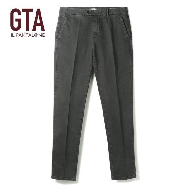 GTA / ジーティーアー ガーメントダイコットンストレッチギャバジンノープリーツスリムテーパードパ...