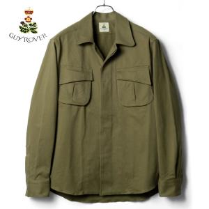 美品 GUY ROVER 2ポケット ソリッド シャツブルゾン 長袖　黒 Brilla per il gusto ブルゾン アウター GUY ROVER / 2ポケット