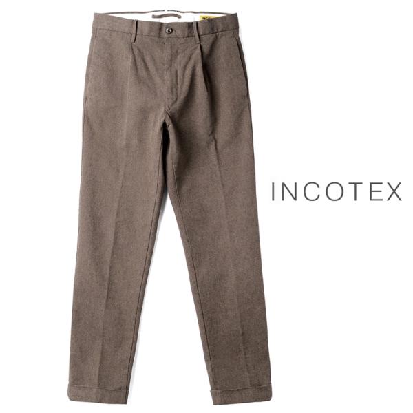 INCOTEX SLACKS / インコテックス スラックス製品洗いコットンウールストレッチジャカー...