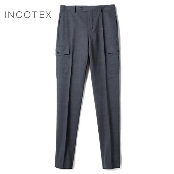 INCOTEX / インコテックス ウールストレッチトロピカルテーパードカーゴパンツTAPERED ...
