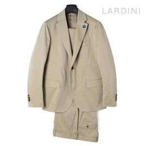 LARDINI / ラルディーニコットンストレッチサテン2Bスーツ(SPECIAL L)（ベージュ）｜lunedomenica