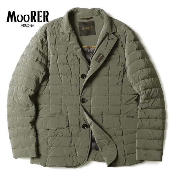 MOORER / ムーレー 撥水軽量シルキーマットナイロン3Bダウンジャケット(ZAVYER-OS)...