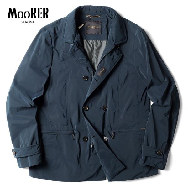 MOORER / ムーレー 中綿入り撥水軽量マイクロナイロンダブルブレストジャケット(NABUCCO...