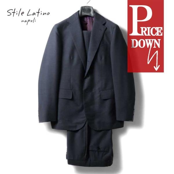 Stile Latino / スティレラティーノ ウールモヘヤトロピカルチェック柄3Bスーツ(VIN...