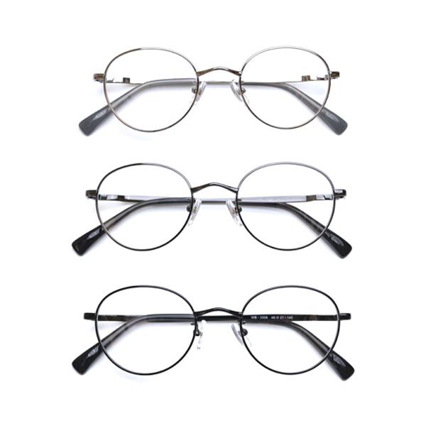 メガネ屋さんが選んだコスパ高メガネ WB-3308 ボストン 眼鏡 軽い 度入りレンズ付き+日本製メ...