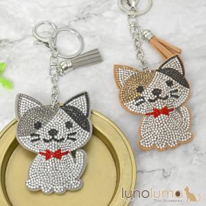 ブラックオニキス 黒猫 くろねこ cat カニカン付 天然石 チャーム